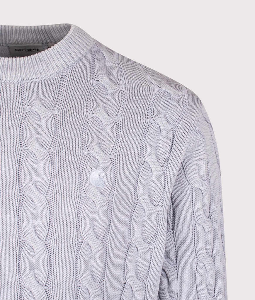 Carhartt WIP Mens Carter Cable Knit Jumper